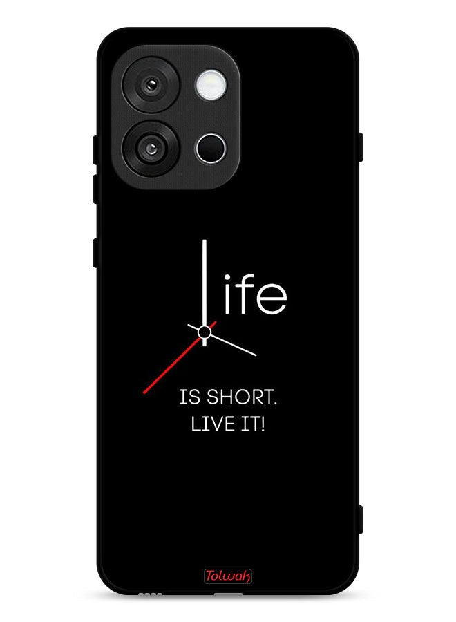 Tolwak OnePlus 13T Protective Case Cover Life Is Short Live It - Image 1