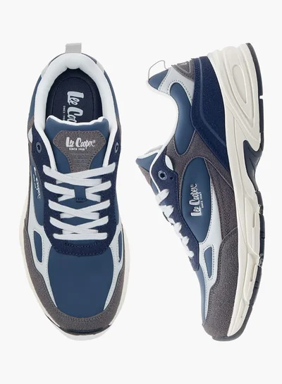 Lee Cooper Men's Panelled Lace-Up Sneakers