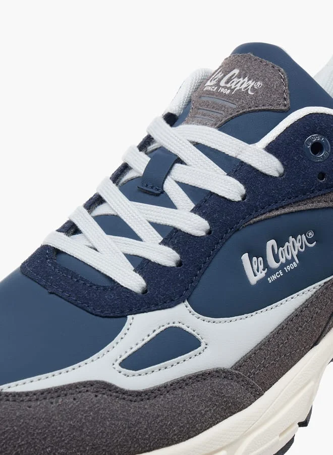 Lee Cooper Men's Panelled Lace-Up Sneakers
