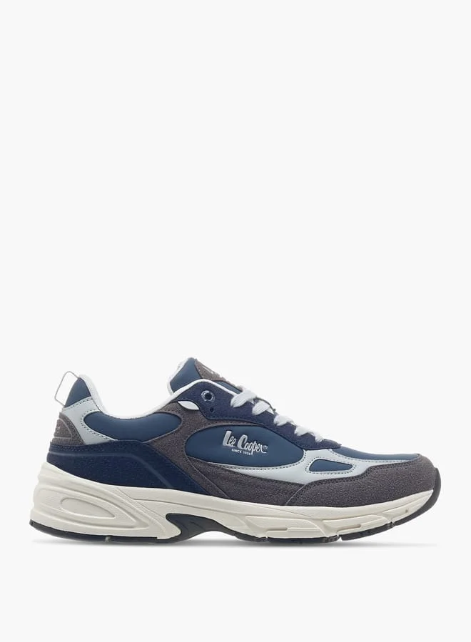 Lee Cooper Men's Panelled Lace-Up Sneakers