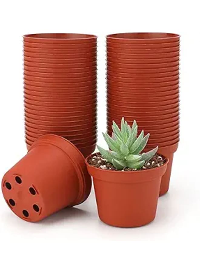 Meridian Foldani Flower Pot for Home, Balcony and Garden Decor, Flower Pot, Plant Holder Pots, Indoor Plant Holder by Meridian, Red, 16cm, Set of 12 - Image 1