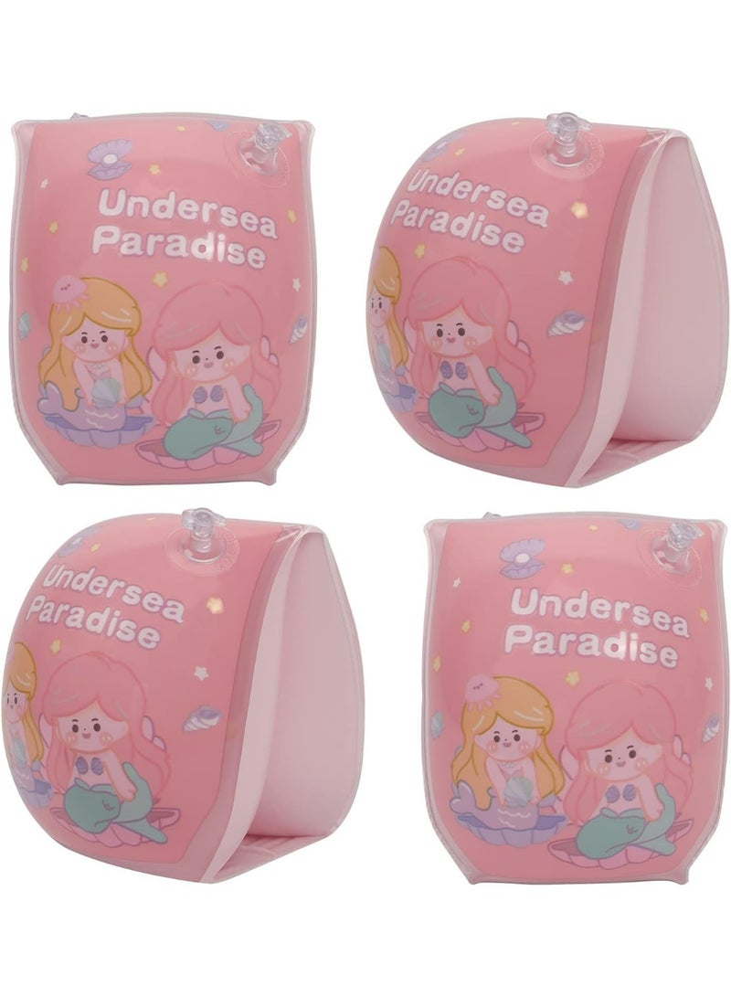 Paradise Swimming Arm Float Rings, 4 Pack Thickened PVC Floater Sleeves, Inflatable Arm Bands for Kids Children Adult, Inflatable Swim Arm Bands, for Kids and Adult Floater Sleeves Swimming Rings - Image 1