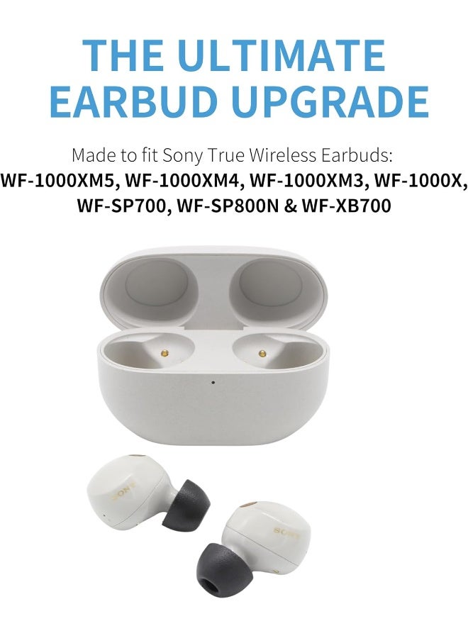 COMPLY Renewed - Comply Foam Ear Tips for Sony TrueWireless Earbuds - NEW Sony XM5, WF-1000XM5, WF-1000XM4, WF-1000XM3, WF-XB700, Ultimate Comfort | Unshakeable Fit | Small, 3 Pairs, Black - Image 5