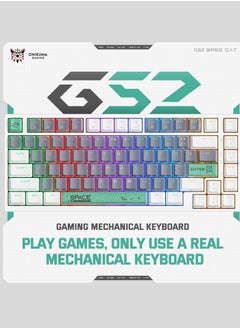 onikuma G52 82-Key Brown Switch Mechanical Gaming Keyboard 75% Mini Wired Waterproof Backlight Silent RGB Color Suitable For Computer/Ps4/Xbox Gamers  - Image 2