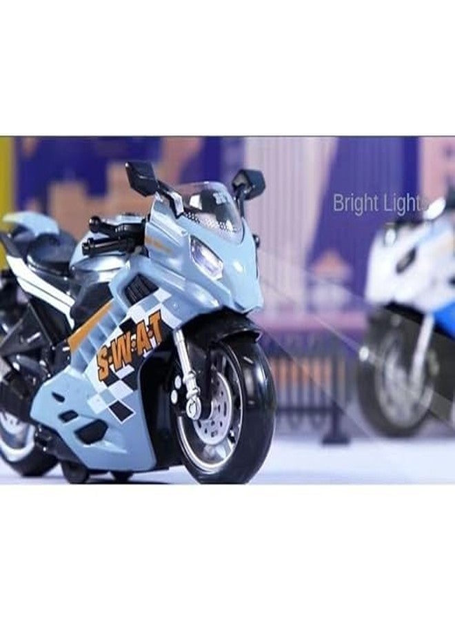 KITIKITTZ KITIKITS Motorcycle Toy - Pull Back Motorcycle Toys, Tiny Gift with Music Lighting, Latte Motorcycles Toy for Kids Boys Age 3-8 Year Old Best Birthday Gift (Pack of 1), Multicolor - Image 4