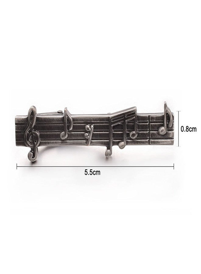 Yoursfs black Unique Music Tie Clips for Men funny music note tie clips Onze GP Men's Cool Necktie Clip for Musician - Image 2