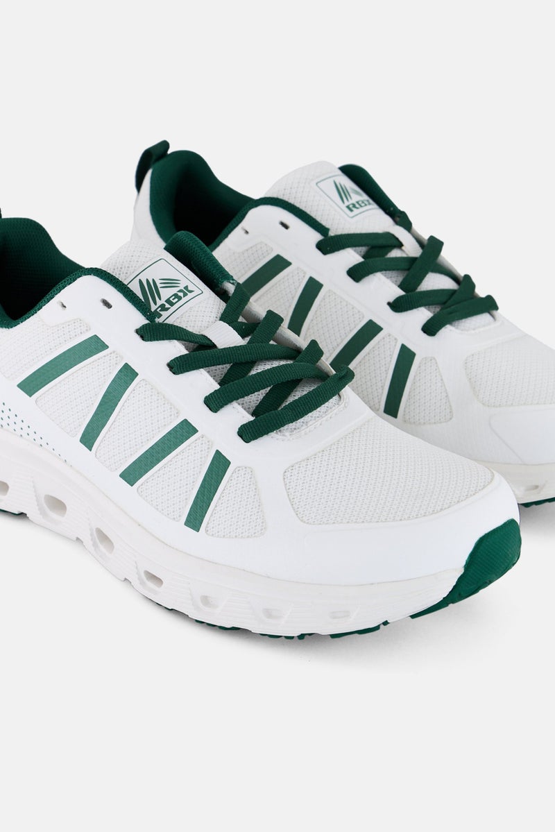RBX Women Lace Up Brand Logo Training Shoes, White - Image 3