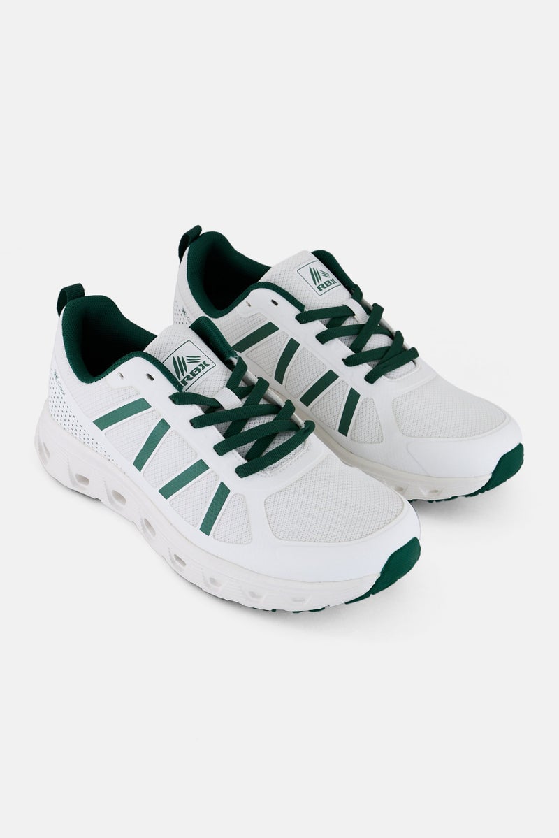 RBX Women Lace Up Brand Logo Training Shoes, White - Image 1