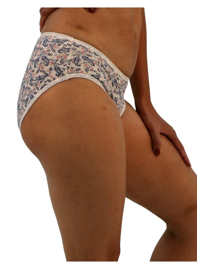JOANNA JOANNA N084 Women's Multiple Design Mid Rise 3-Pack Panties, Multicolor  - Image 3