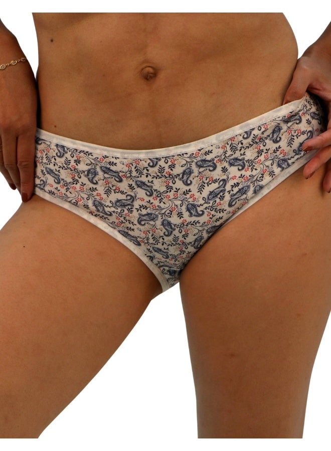 JOANNA JOANNA N084 Women's Multiple Design Mid Rise 3-Pack Panties, Multicolor  - Image 2