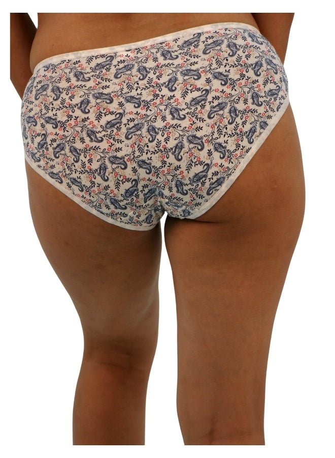 JOANNA JOANNA N084 Women's Multiple Design Mid Rise 3-Pack Panties, Multicolor  - Image 4