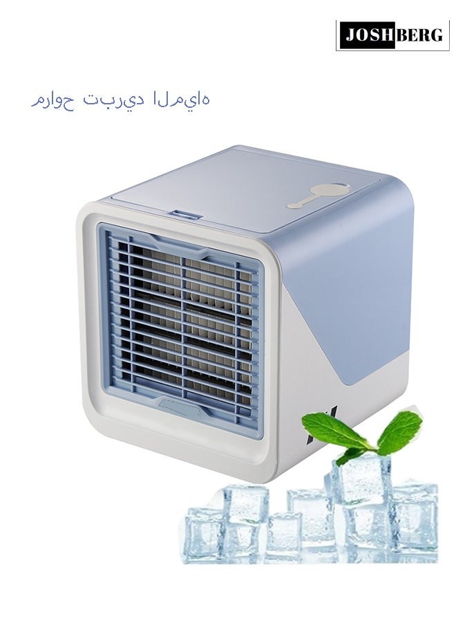 Joshberg Mini Air Conditioner Fan，Cooling Fan with Water Mist Spray 3 Speed Evaporative Air Cooler for Office and Household  - Image 1