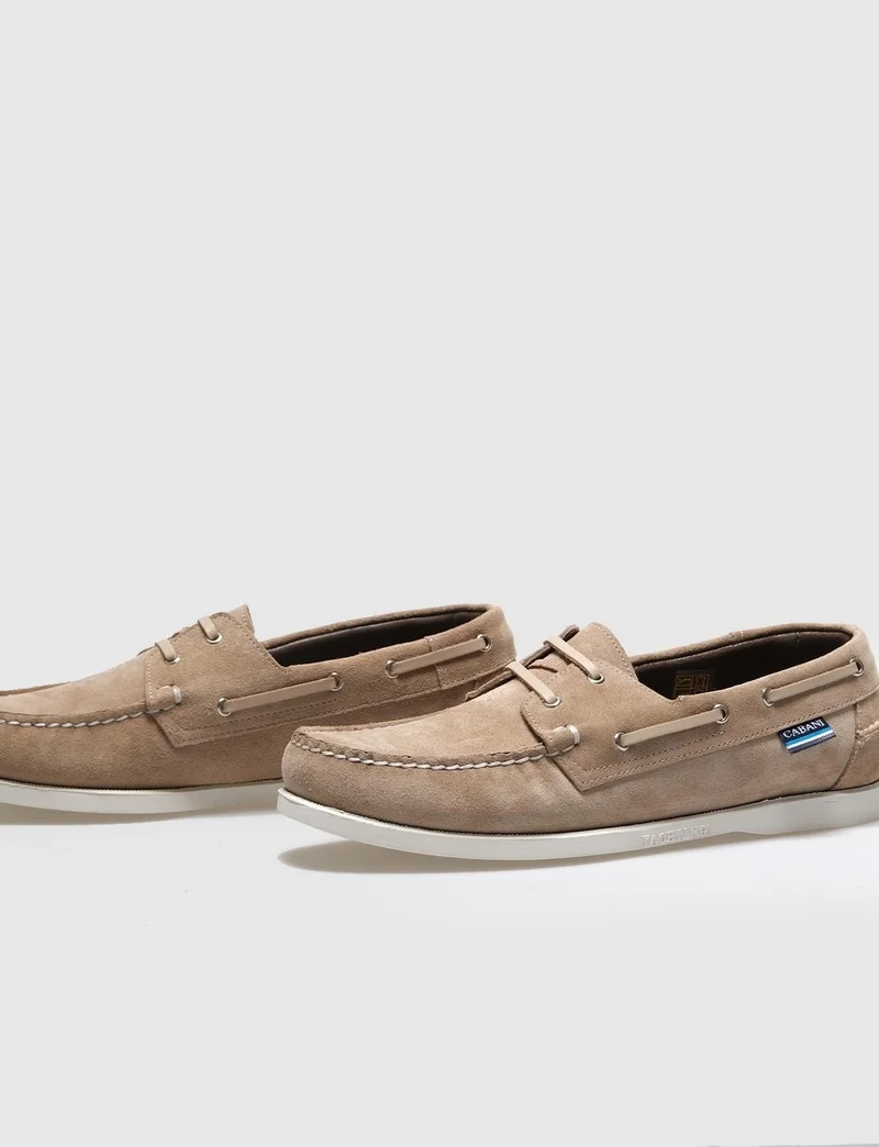 كاباني Genuine Leather Beige Suede Men's Casual Shoes