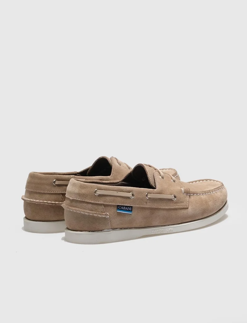كاباني Genuine Leather Beige Suede Men's Casual Shoes