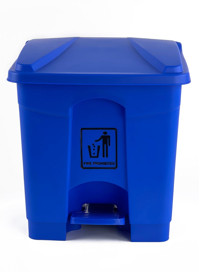جاتور سلة مهملات بلاستيك جيتور مع فتحة دواسة سعة 30 لتر باللون الأزرق - Image 3