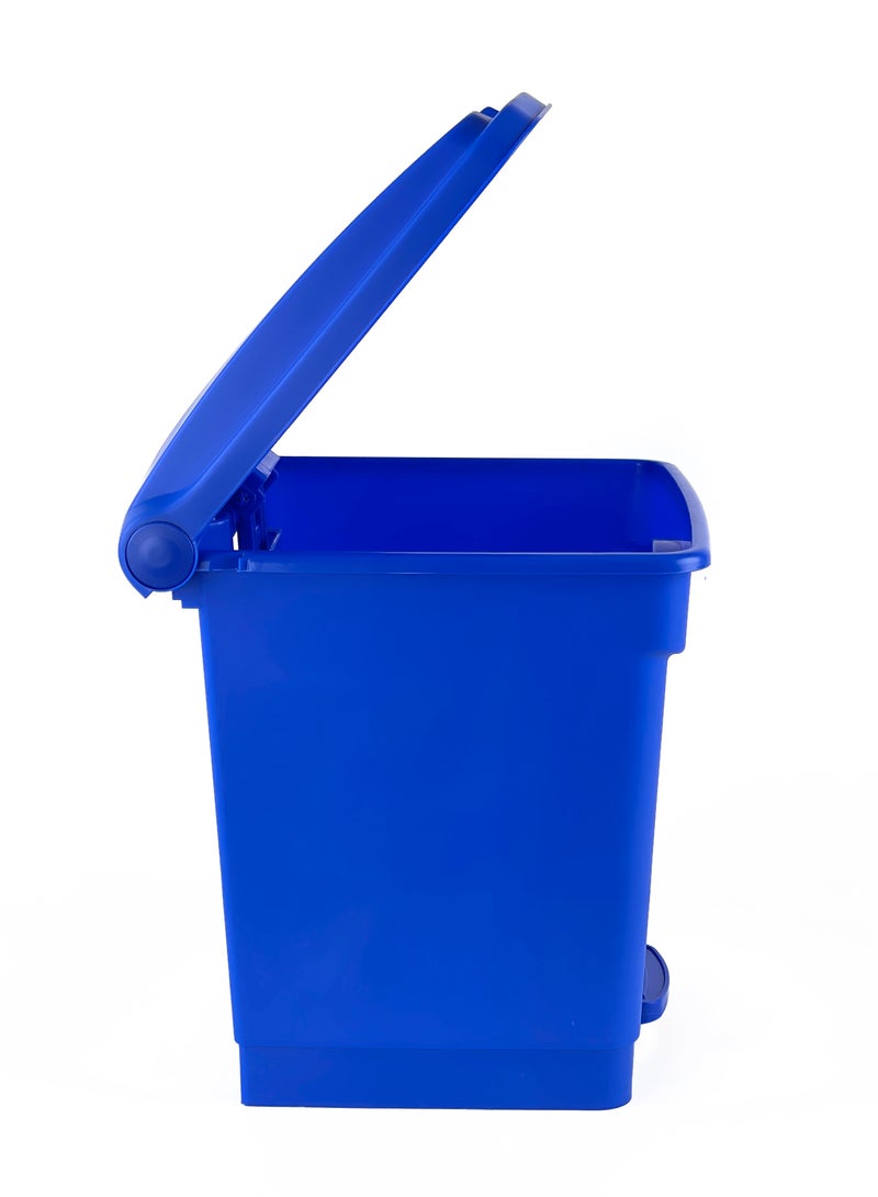 جاتور سلة مهملات بلاستيك جيتور مع فتحة دواسة سعة 30 لتر باللون الأزرق - Image 4