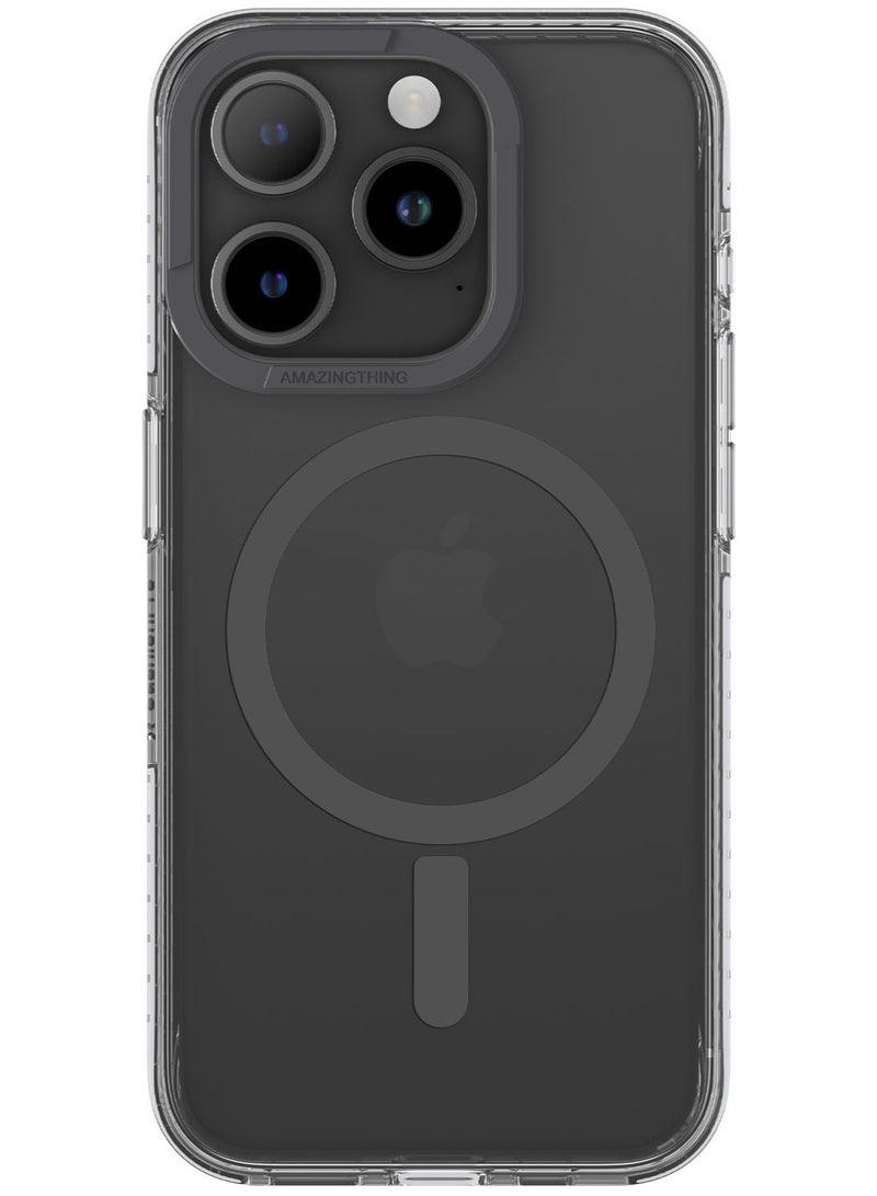 Titan Pro MAG for iPhone 15 PRO Case Cover with MagSafe [10 Feet Drop Proof] - Black