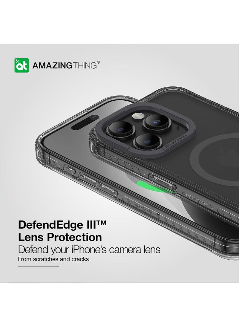 Titan Pro MAG for iPhone 15 PRO Case Cover with MagSafe [10 Feet Drop Proof] - Black