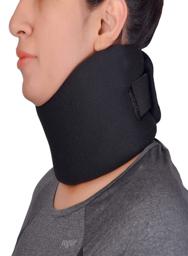 Orthtex Cervical Collar ULTRA Soft With Support(Immobilization,Comfort,Ventilation)[Black, XL] - Image 1