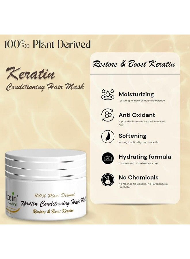 Ktein Natural 100% Plant Derived Keratin Conditioning Hair Mask (100Gm) - Image 4