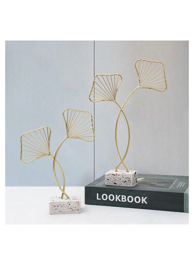 Set Of 2 Sizes Lotus Wire Abstract  - Image 3