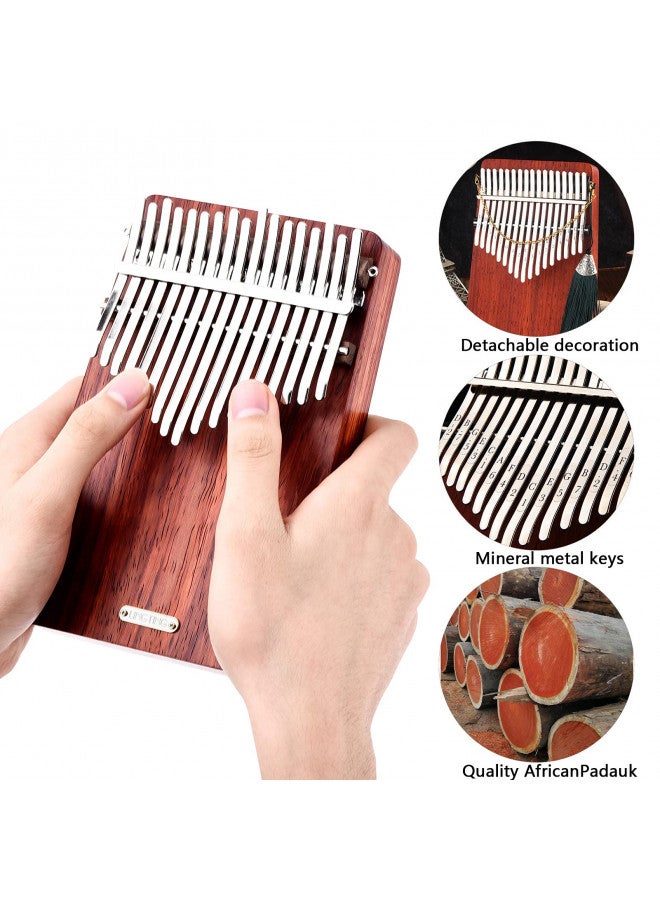 LingTing LingTing Kalimba 17 keys Thumb Piano Mbira Finger Piano Gift for Kids Adult Beginners ProfessionalLT-K17A,wind whisperer)  - Image 1
