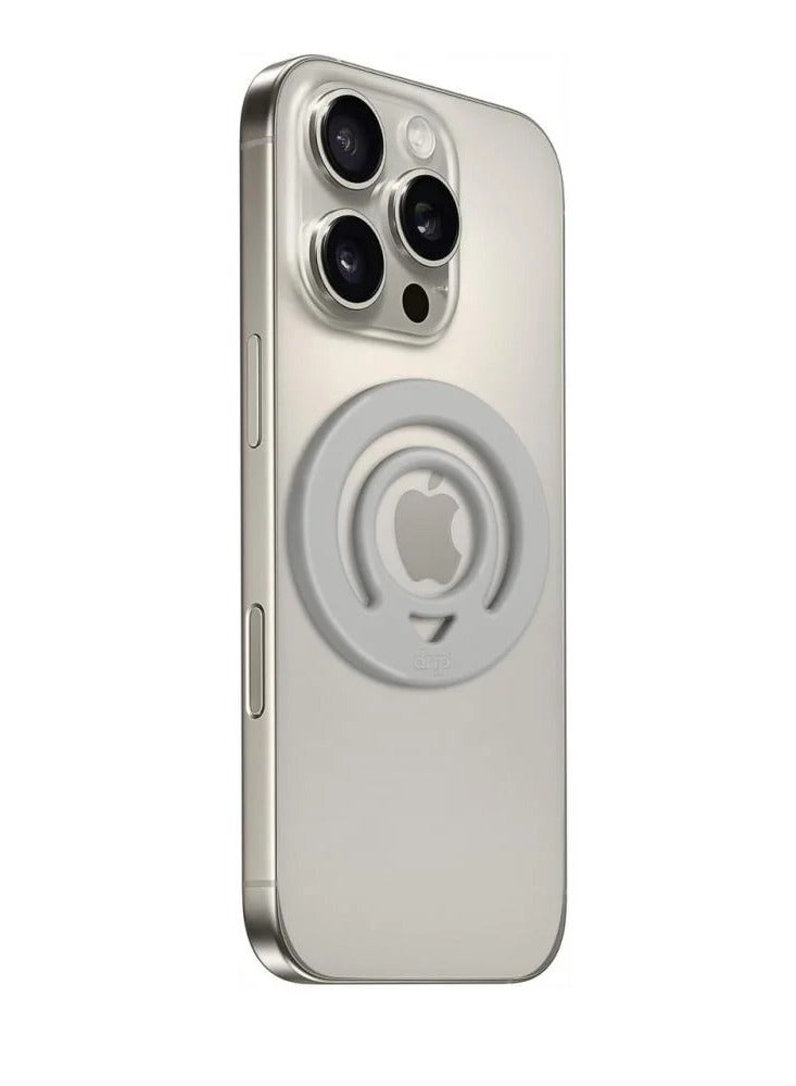 مسكة ايفون مصنوع من السيليكون توفر راحة في الاستخدام و مغناطيسي متوافق مع ماج سيف متعدد الاستخدامات بتصميم أنيق بلون رمادي - Image 2