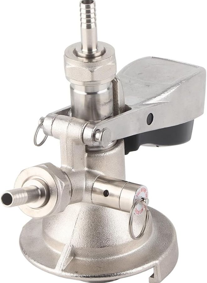 Stainless Steel Beer Keg Coupler Connector For Bars And Home Use Silver 17x14cm - Image 3