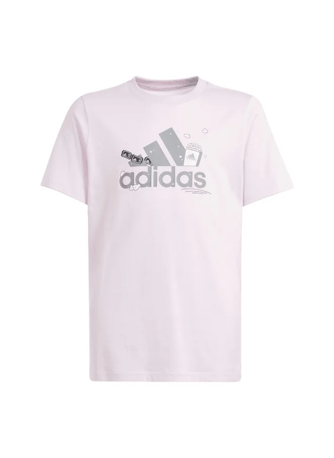 Adidas adidas Bl G Tee Pink Training T-Shirts 7-8Y