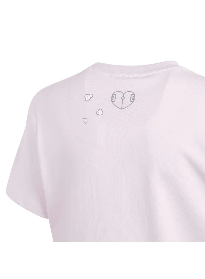Adidas Bl G Tee Pink Training T-Shirts 7-8Y