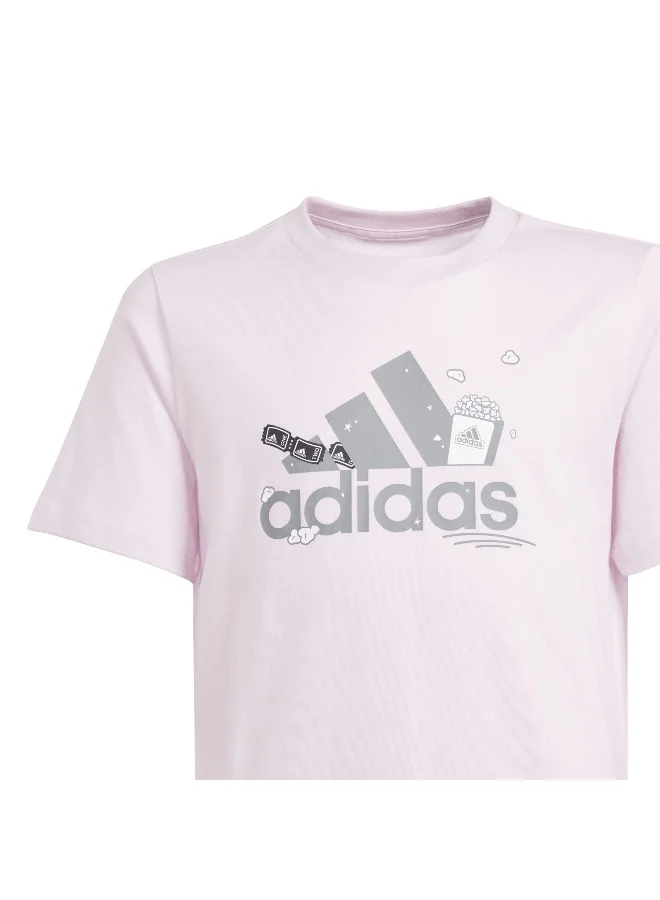 Adidas Bl G Tee Pink Training T-Shirts 7-8Y