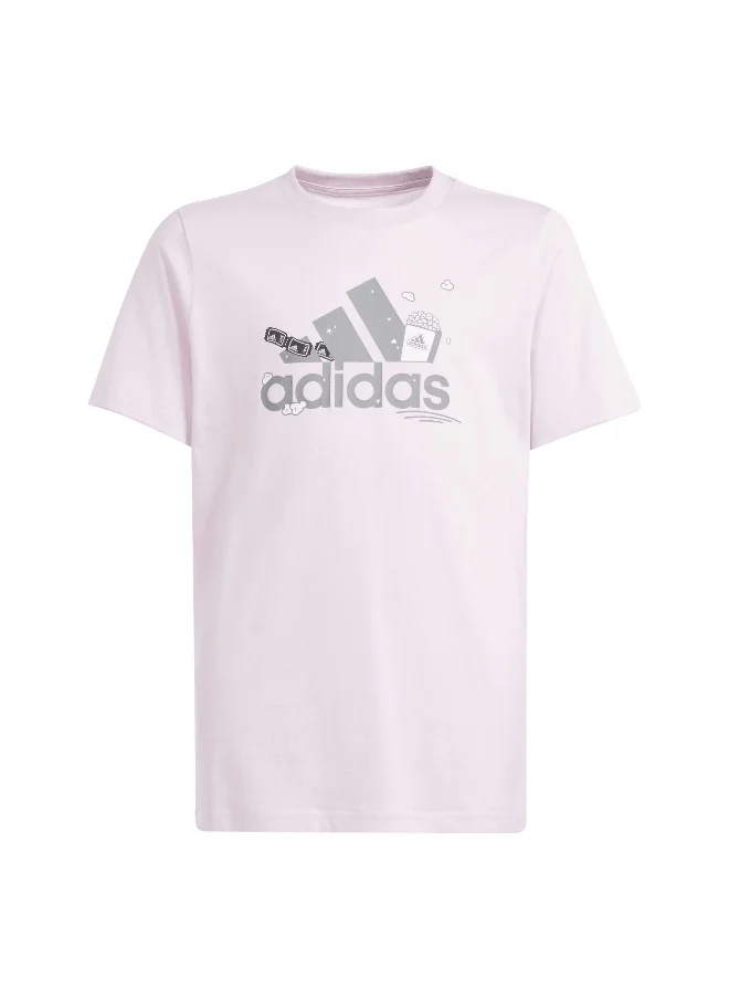 Adidas adidas Bl G Tee Pink Training T-Shirts 7-8Y