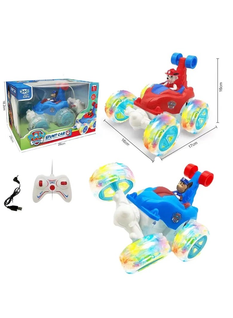 PAW PATROL RC Rechargeable 360 Degree Twisting Stunt Car with Music & Lights for Kids - Image 2