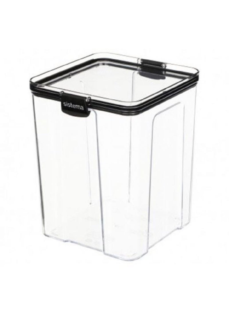 sistema Sistema Tritan Ultra Square 2.75L, stackable container, comes with clear finish, durable and shatter proof. Is dishwasher safe and BPA Free.  - Image 2