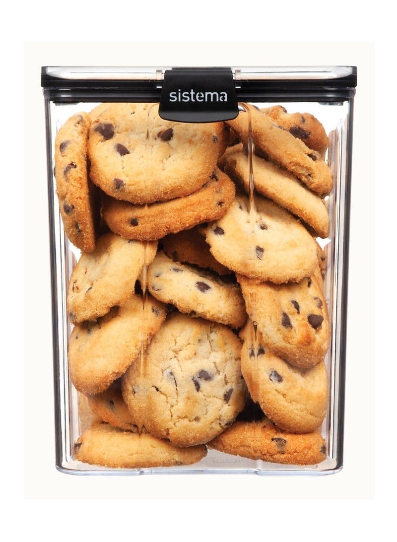 Sistema Ultra Large Tritan Square Food Storage Container 2.75L with Crystal Clear Tritan Plastic, Airtight BPA Free Kitchen Storage Canister for Pantry, Cookies & Dry Food, Made in New Zealand - Image 5