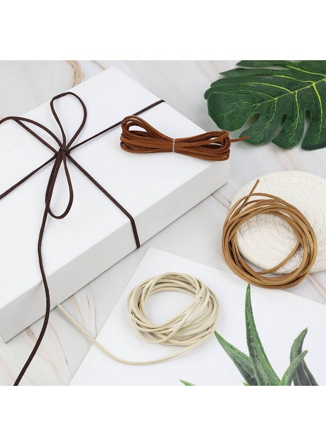 Tenalleys Tenalleys Leather String Suede Cord Leather Cords Rope String for Jewelry Making Necklace Bracelet Art Crafts Beading (4 Colors,3mm x 2.2 Yard)  - Image 5