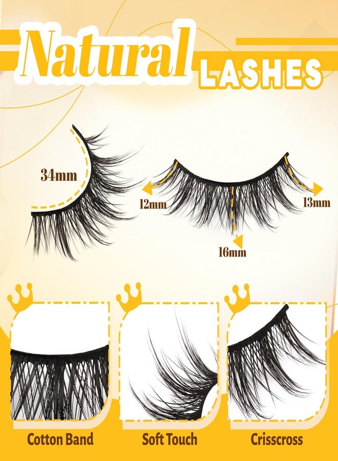 Veleasha Lashes Manga Spiky Eyelashes Natural Anime Wispy False Eyelashes - Image 3
