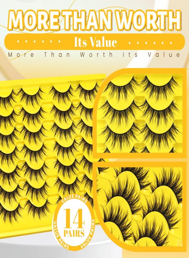 Veleasha Lashes Manga Spiky Eyelashes Natural Anime Wispy False Eyelashes - Image 4