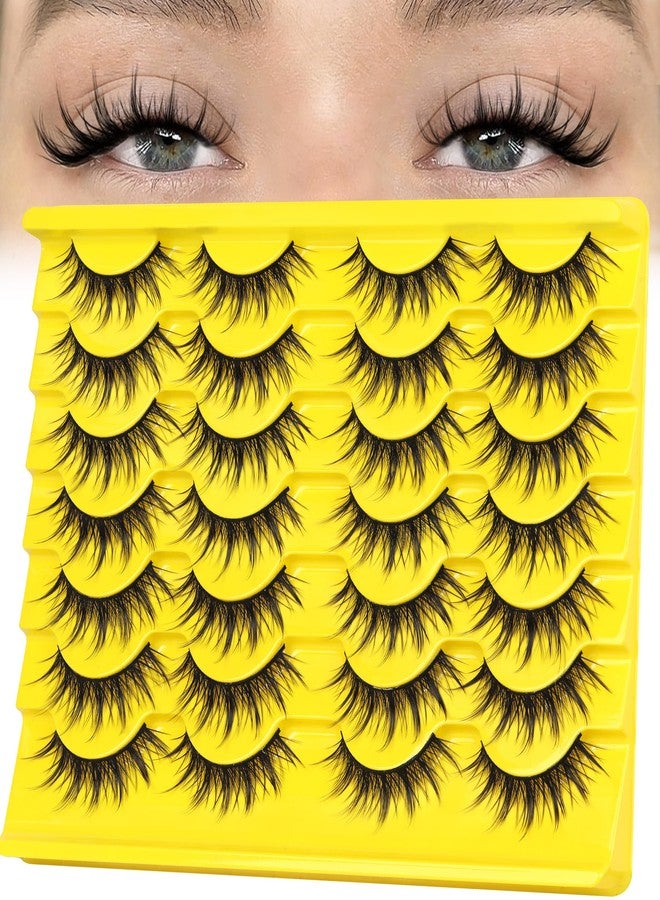 Veleasha Lashes Manga Spiky Eyelashes Natural Anime Wispy False Eyelashes - Image 1