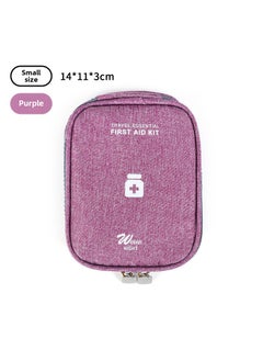 Portable Medical Organizer Bag for Travel Emergency Purple small size