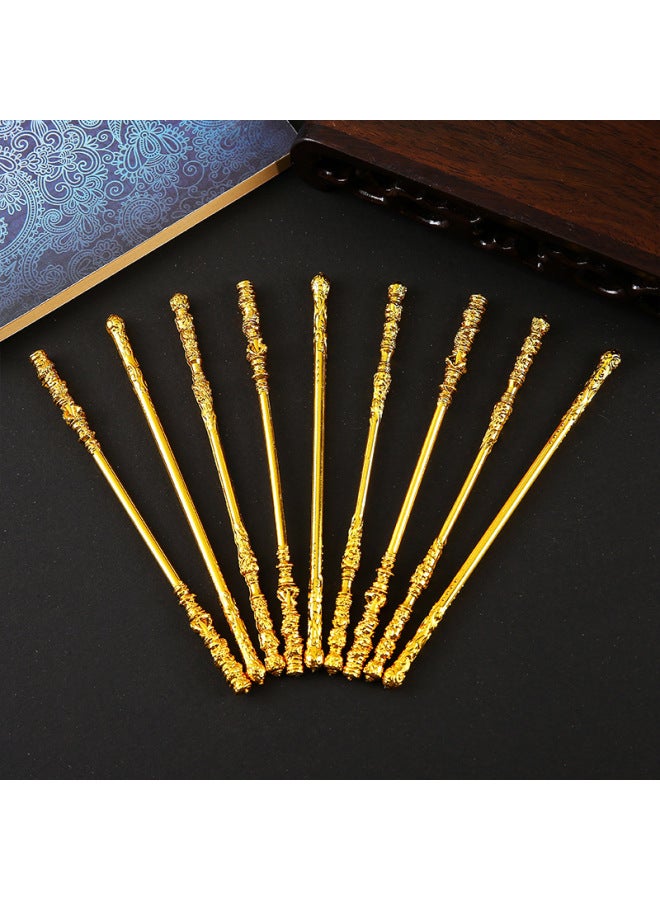 Wukong Ruyi Golden Hoop Stick Game Surrounding Mini All-metal Crafts Ornaments Model Ornaments Kindergarten Gifts-Color:Gold Hoop Model  - Image 1