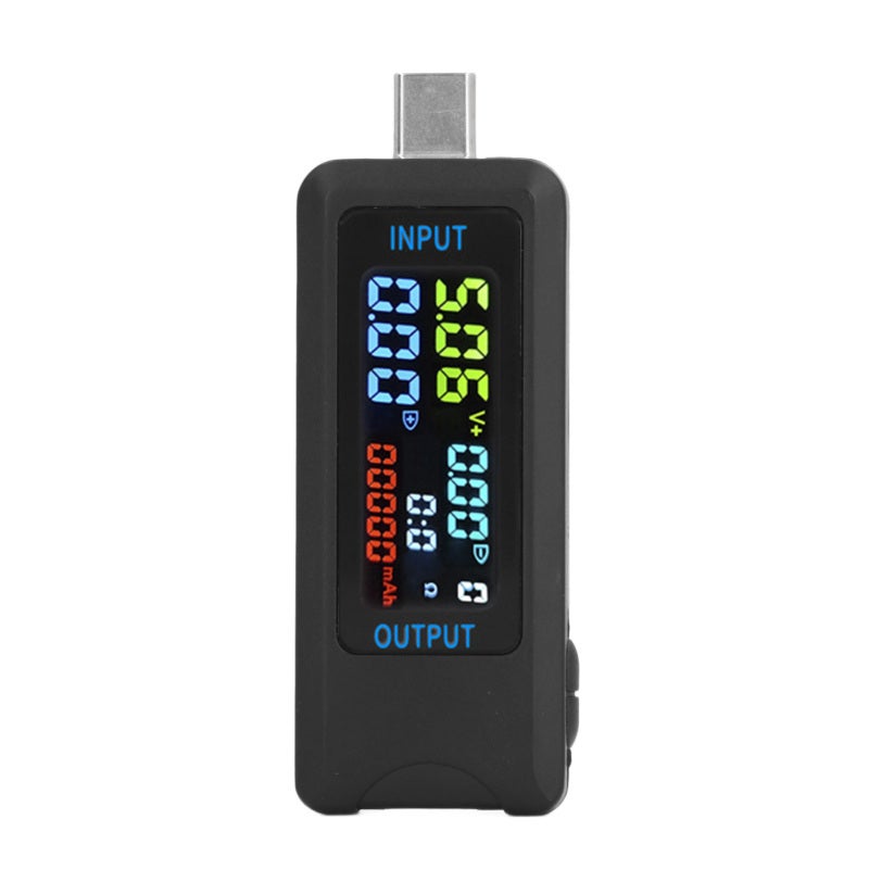 USB C Voltage Current Meter 6527 Multifunctional Tester - IPS LCD Display Real-Time Charging Status Detection for Digital Gamers - Image 1