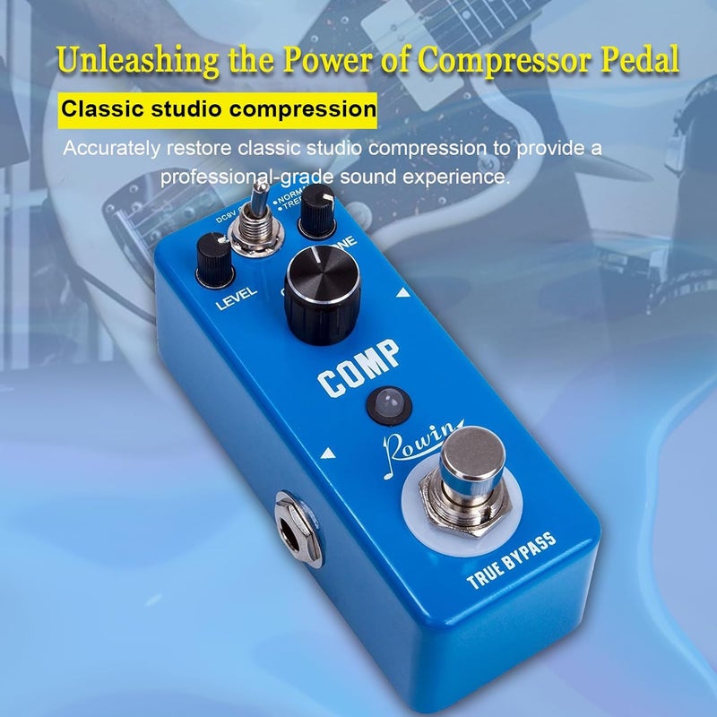Rowin Compressor Pedal Comp Effect Pedal for Guitar - Image 1