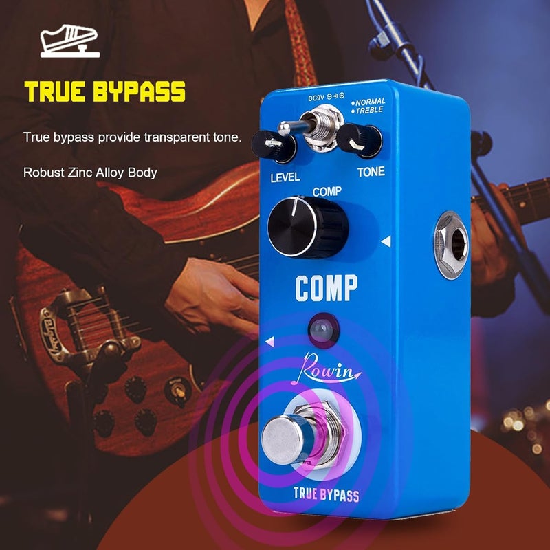 Rowin Compressor Pedal Comp Effect Pedal for Guitar - Image 4