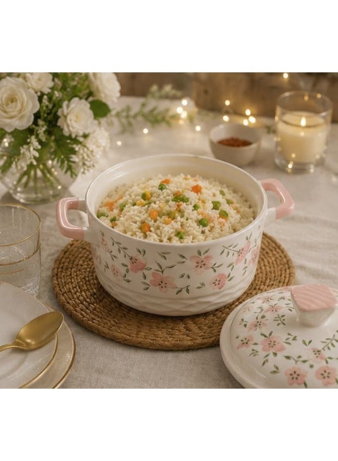 Premium Porcelain Pot with Lid and Imported Handle - Image 2