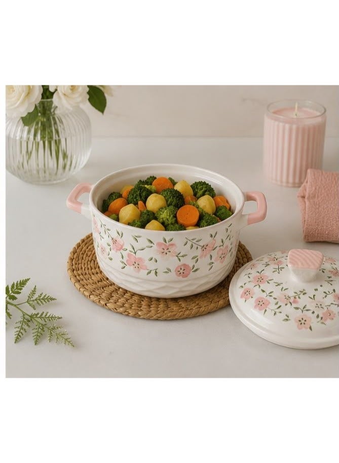 Premium Porcelain Pot with Lid and Imported Handle - Image 3