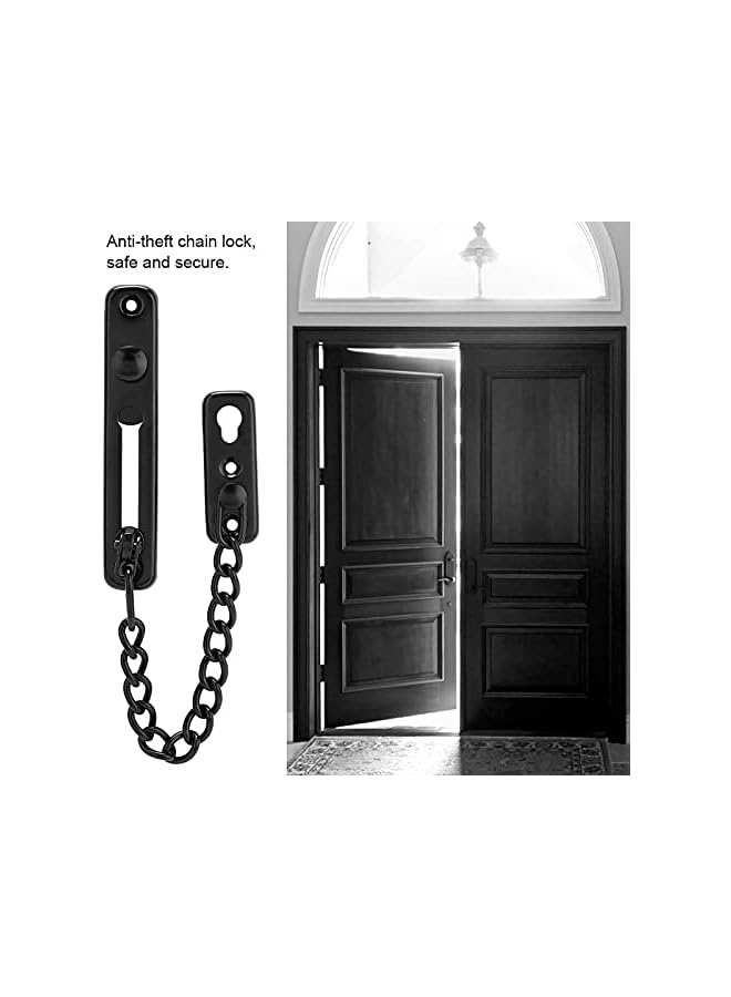 promass Chain Lock, Chain Door Guard, Easy To Install Household for Metal Door Home for Wood Door (201 Stainless Steel 19.5x9.8x7.6cm) - Image 2