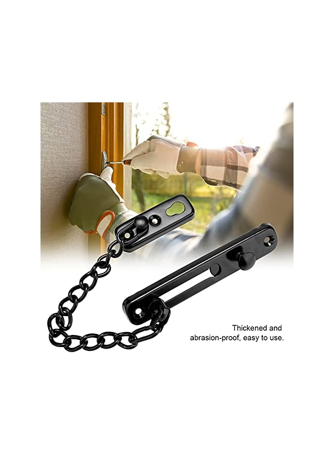 promass Chain Lock, Chain Door Guard, Easy To Install Household for Metal Door Home for Wood Door (201 Stainless Steel 19.5x9.8x7.6cm) - Image 4