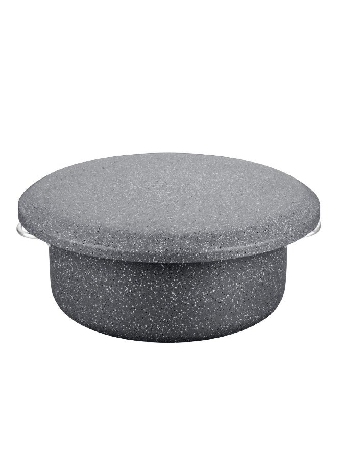 PARFAIT Natural Force Non-Stick Marble Coating Casserole With Lid Grey 35.5 X 17.5 X 35.5 Cm Tata-2815/Grey