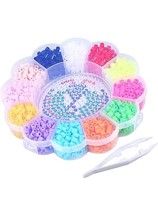 1200 Pcs Colorful Beads Craft Kit DIY Art Toy for Boys and Girls - Image 1